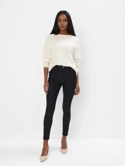 MOHITO Spodnie skinny we wzory szary Outlet