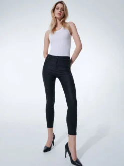 MOHITO Spodnie skinny we wzory czarny Fashion