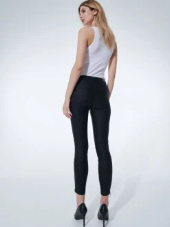 MOHITO Spodnie skinny we wzory czarny Fashion
