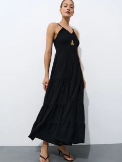 MOHITO Sukienka maxi czarny New