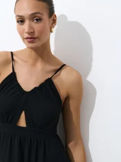 MOHITO Sukienka maxi czarny New