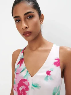 MOHITO Sukienka maxi w kwiaty wielobarwny Hot