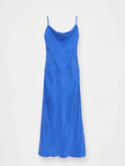 MOHITO Sukienka maxi z cupro i wiskozy granatowy Online
