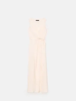 MOHITO Sukienka maxi z kopertowym dekoltem beu017cowy Outlet