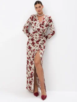 MOHITO Sukienka maxi z wiskozy wielobarwny Fashion