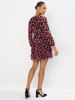 MOHITO Sukienka mini o kroju litery A czerwony Fashion