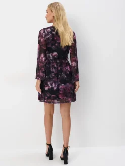 MOHITO Sukienka mini w kwiaty czarny Online