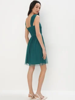MOHITO Sukienka mini z dzianiny mesh miu0119towy Best