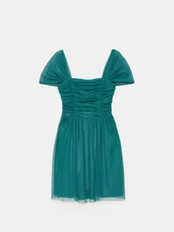 MOHITO Sukienka mini z dzianiny mesh miu0119towy Best