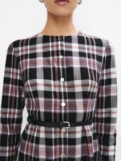 MOHITO Sukienka mini z paskiem ciemny fiolet Fashion