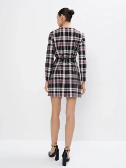 MOHITO Sukienka mini z paskiem ciemny fiolet Fashion