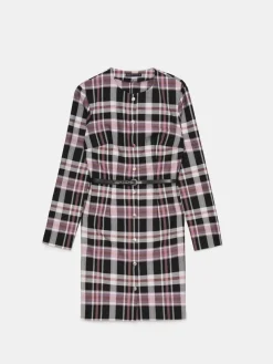 MOHITO Sukienka mini z paskiem ciemny fiolet Fashion