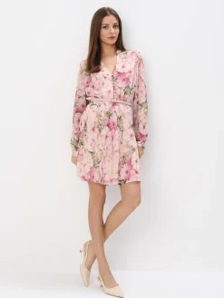 MOHITO Sukienka mini z paskiem ru00f3u017cowy New