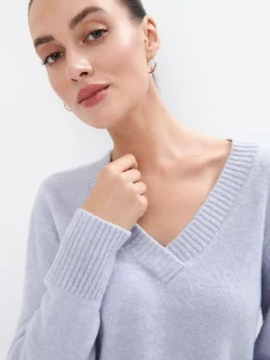 MOHITO Sweter z dekoltem V bu0142u0119kitny New