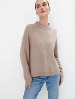 MOHITO Sweter z dodatkiem wełny beu017cowy Online