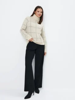 MOHITO Sweter z golfem kremowy Hot
