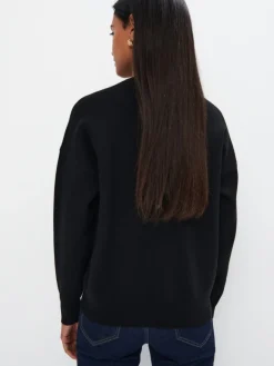 MOHITO Sweter z napisem czarny Online