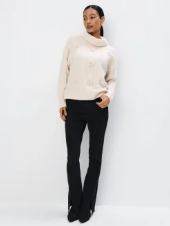 MOHITO Sweter z ozdobnym splotem beu017cowy Hot