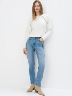 MOHITO Sweter z ozdobnymi elementami biau0142y Hot