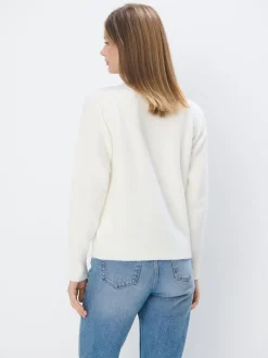 MOHITO Sweter z ozdobnymi elementami biau0142y Hot