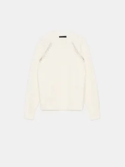 MOHITO Sweter z ozdobnymi elementami biau0142y Hot