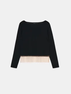 MOHITO Sweter z ozdobnymi elementami czarny New