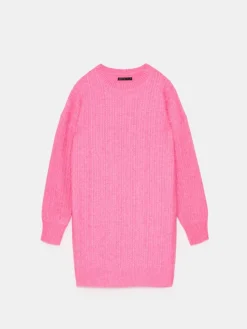 MOHITO Swetrowa sukienka mini oversize ru00f3u017cowy Clearance