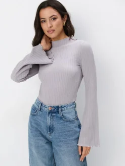 MOHITO sweter z szerokim rękawem szary Online