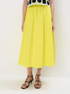MOHITO Żółta spódnica midi u017cu00f3u0142ty Sale