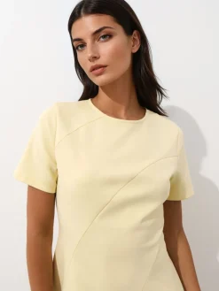 MOHITO Żółta sukienka mini u017cu00f3u0142ty Hot