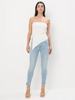 MOHITO Top bez ramiączek biau0142y Fashion