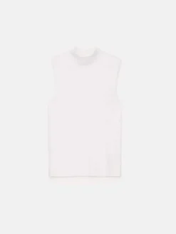 MOHITO Top bez rękawów kremowy Clearance