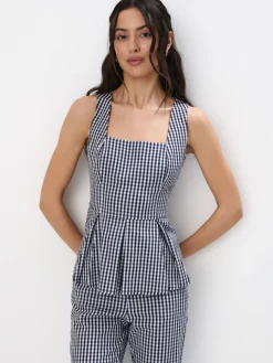 MOHITO Top na ramiączkach granatowy New