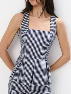 MOHITO Top na ramiączkach granatowy New