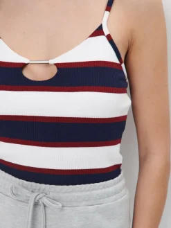 MOHITO Top w paski granatowy Clearance