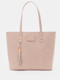 MOHITO Torebka shopper z chwostem beu017cowy Sale