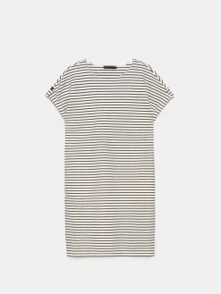 MOHITO Trapezowa sukienka mini kremowy Clearance