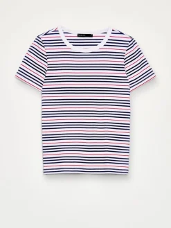MOHITO T-shirt w paski granatowy Hot