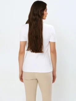 MOHITO T-shirt z cekinową aplikacją biau0142y Fashion