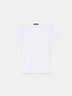 MOHITO T-shirt z cekinową aplikacją biau0142y Fashion