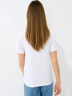 MOHITO T-shirt z dekoltem V biau0142y Discount