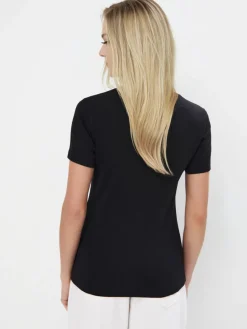 MOHITO T-shirt z dekoltem V czarny Best