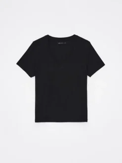 MOHITO T-shirt z dekoltem V czarny Best