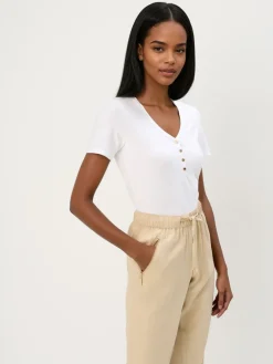 MOHITO T-shirt z dekoltem V biau0142y Online