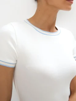 MOHITO T-shirt z krótkim rękawem biau0142y Sale