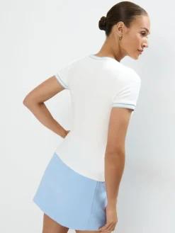 MOHITO T-shirt z krótkim rękawem biau0142y Sale