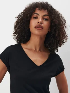 MOHITO T-shirt z krótkim rękawem czarny Online