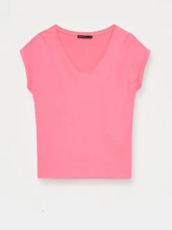 MOHITO T-shirt z krótkim rękawem mocny ru00f3u017cowy Hot