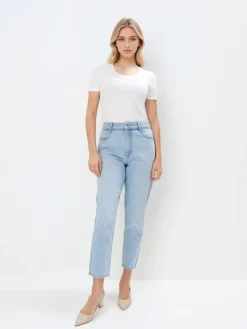 MOHITO T-shirt z wiskozą biau0142y New