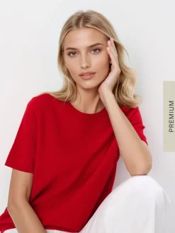 MOHITO Wełniany sweter czerwony Sale